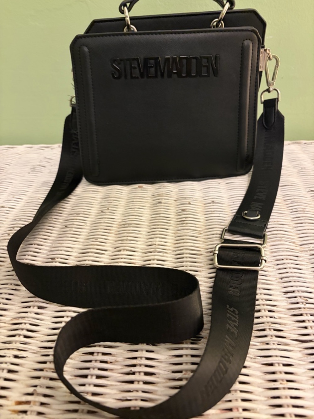 Steve Madden Black Bevelyn Crossbody